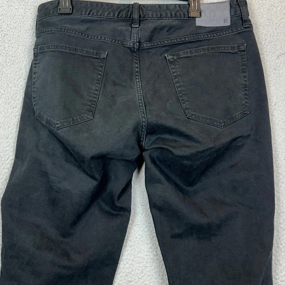 Bonobos Jeans Mens 35X30 Black Slim Fit Straight Leg Dark Wash Stretch Denim